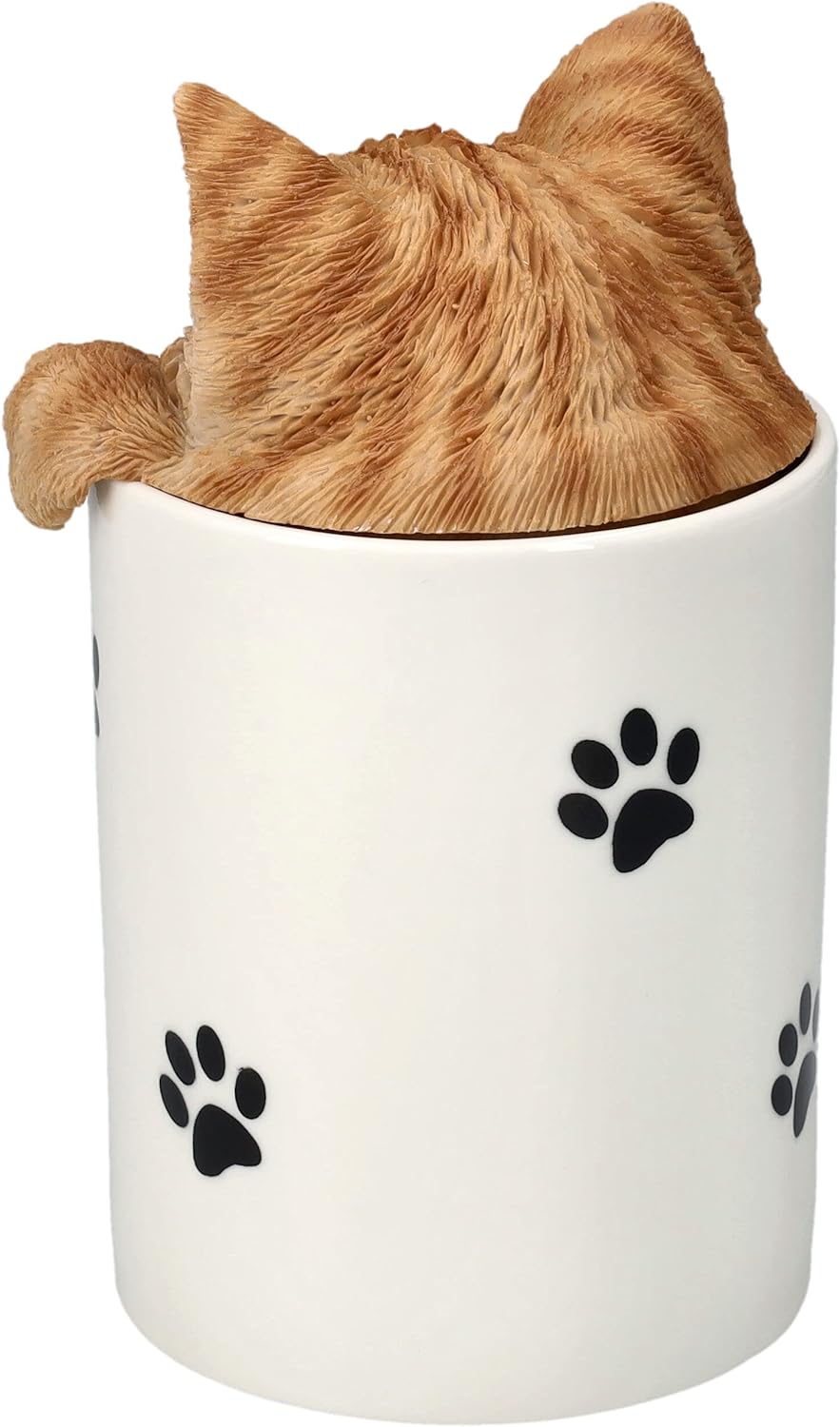 Pacific Giftware Leckerli Dose Tabby Katze - Aufbewahrung für Snacks und Belohnungen - Figur Deko