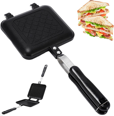 Sandwich Presse, gerösteter Sandwichhersteller Nicht-Stick-Camping-Toaster Schnellheizteastie-Herste