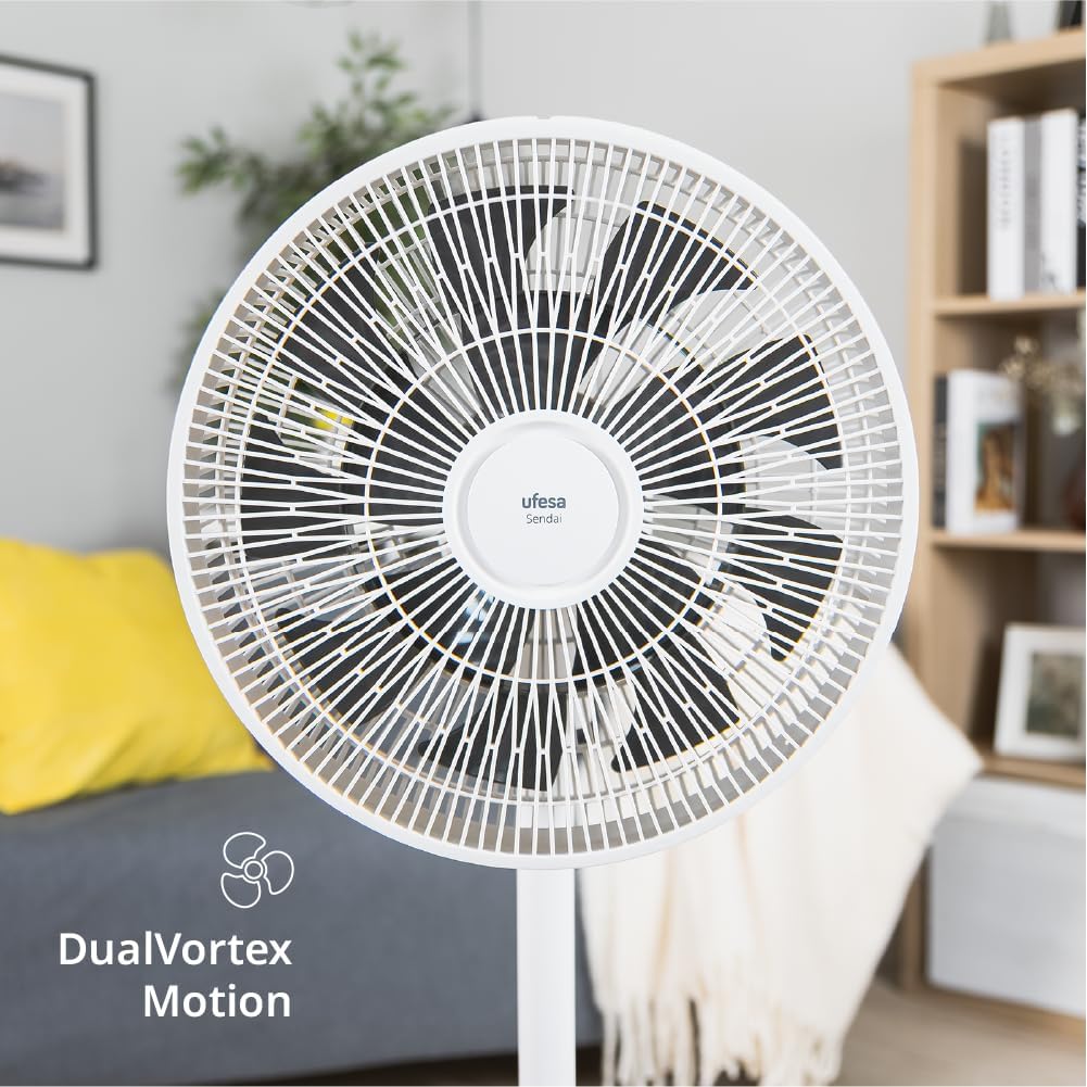 Ufesa Standventilator Sendai SilentEdge, 24W, 12 Geschwindigkeiten, 3 Modi, Oszillation bis 90°, Ult