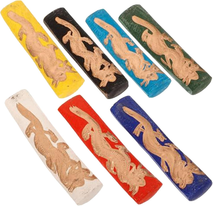 Chinesische Tinte, 7pcs Chinesische Kalligraphie -Set, 7 Farben Rauchstab mit Drachenmuster, chinesi