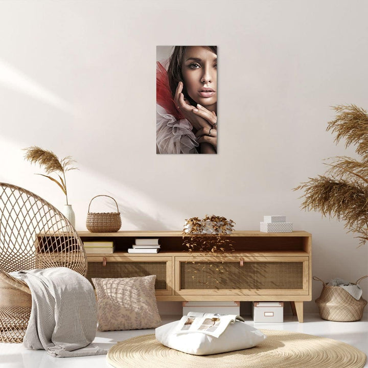 Bilder auf Leinwand Schönheit kleid mode modell Leinwandbild mit Rahmen 45x80cm Wandbilder Dekoratio