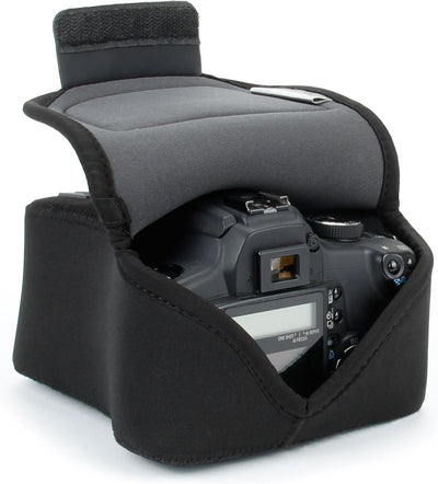 USA GEAR DSLR Kameratasche Klein für Spiegelreflexkameras, SLR-Kamerahülle mit Neoprenschutz, Gürtel