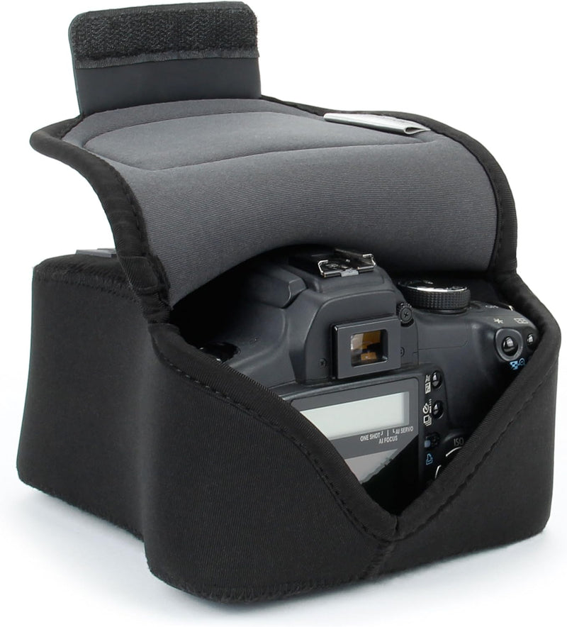 USA GEAR DSLR Kameratasche Klein für Spiegelreflexkameras, SLR-Kamerahülle mit Neoprenschutz, Gürtel