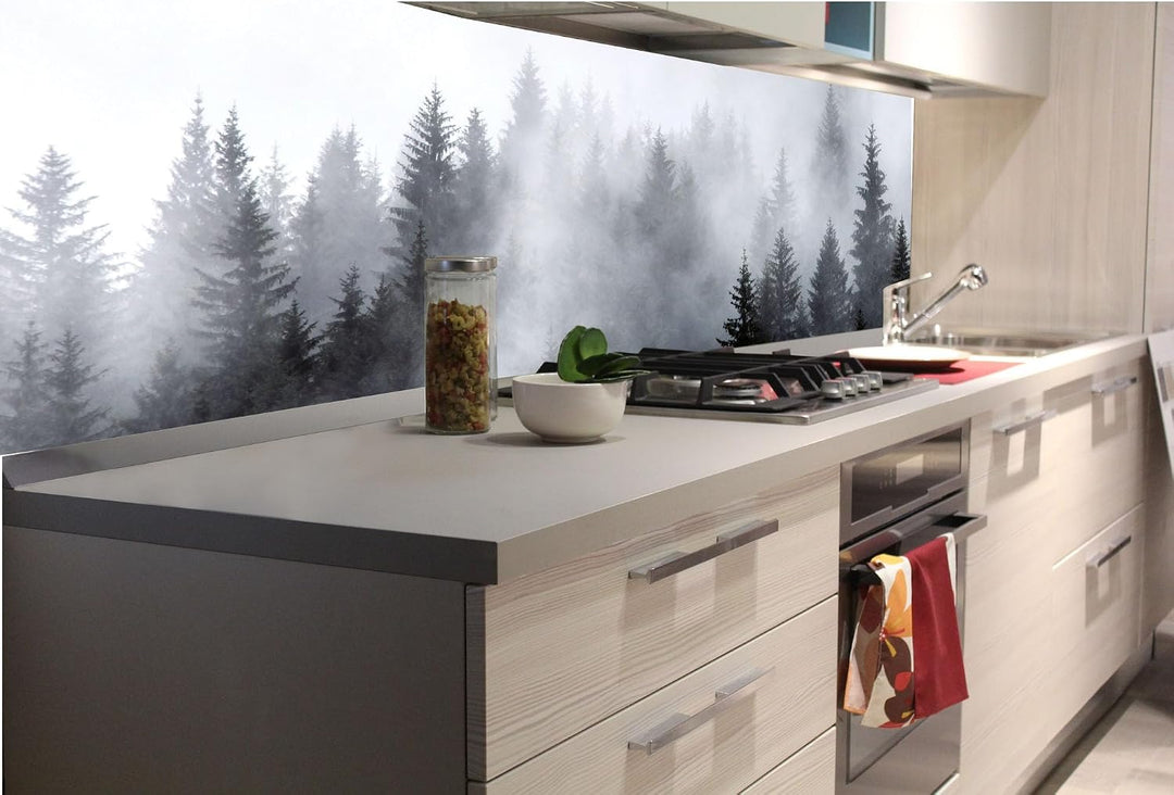 Dimex Küchenrückwand Folie Selbstklebend NEBLIG 180 x 60 cm | Klebefolie - Dekofolie - Spritzschutz