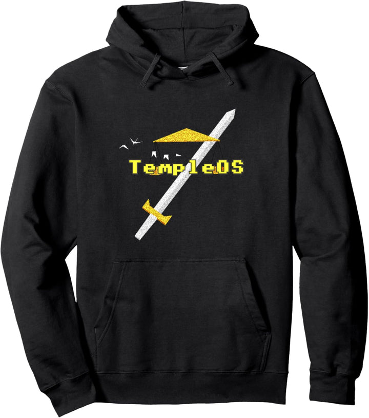 TempleOS Start-Up-Logo Erstellt von Terry A.Davis Pullover Hoodie
