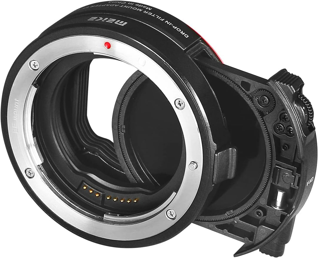Meike MK-EFTR-C Drop-in Filter Mount Adapter Für Canon EF auf EOSR mit variablem ND-Filter und UV-Fi