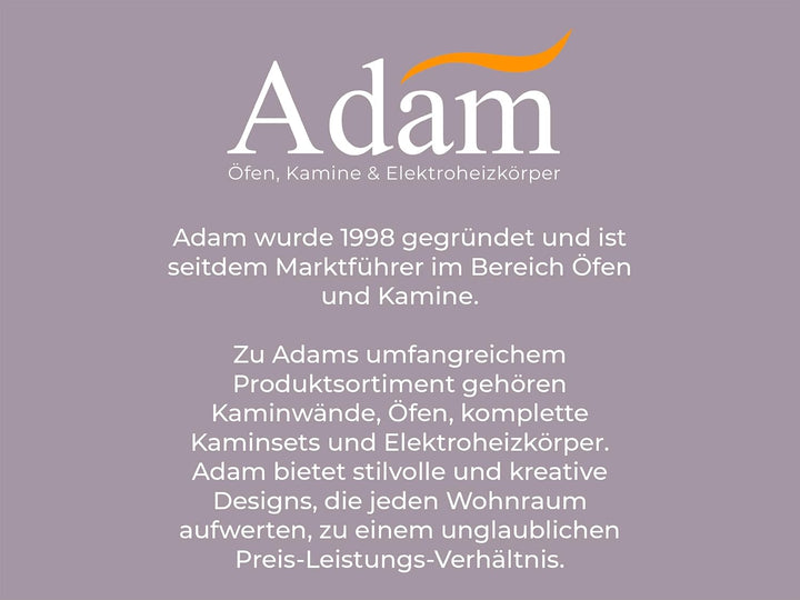 Adam Amba 2000W elektrischer Heizkörper in Weiss 2000 W, 2000 W
