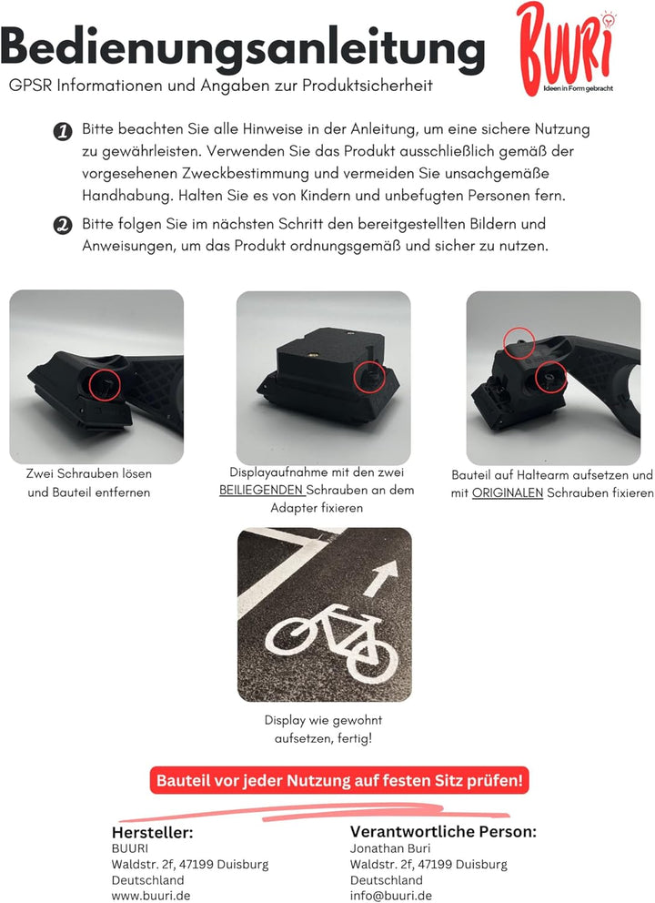 Generisch 90 Grad Vertikal Adapter Hochformat passend für Bosch Smartsystem/Smartphone Grip & KIOX 3