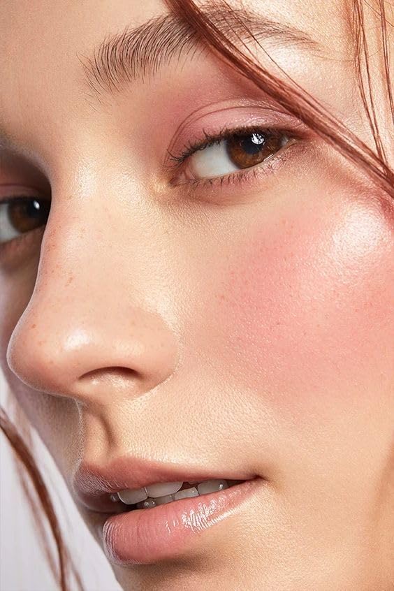 ETHEREAL BEAUTY Nude Rose Mineral Veil Blush - Natürliches, Ultradünnes Minerale Rouge Puder - Leich