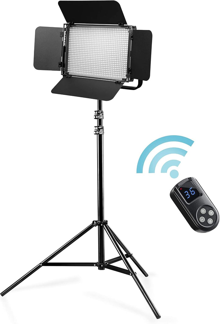 Walimex pro Niova 900 Plus Daylight – LED Videoleuchte Dauerlicht Flächenleuchte, 54 Watt, 900 LED,