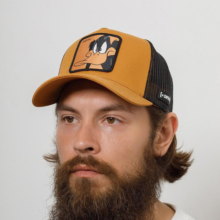 Capslab Trucker Cap mit Patch – Chupa Chups Logo – Offiziell lizenzierte Retro Cap – Snapback verste
