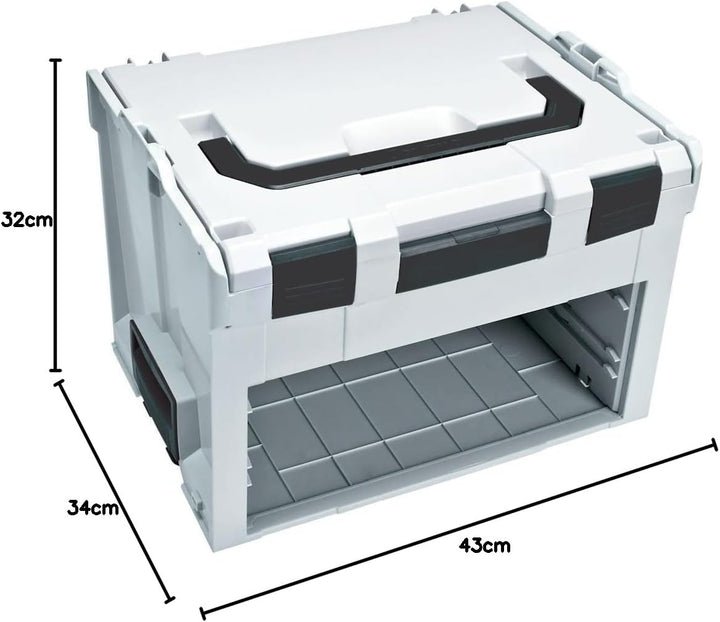 LS-BOXX 306 lichtgrau/schwarz TRADE