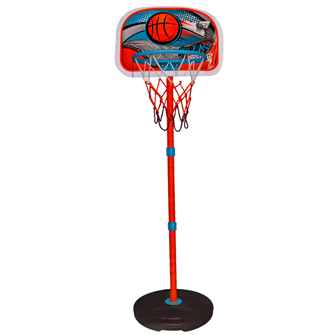 BLUE SKY - Basketballkorb mit Ball - Outdoor-Spiel - 042886 - Orange - Kunststoff - Kinder - Outdoor