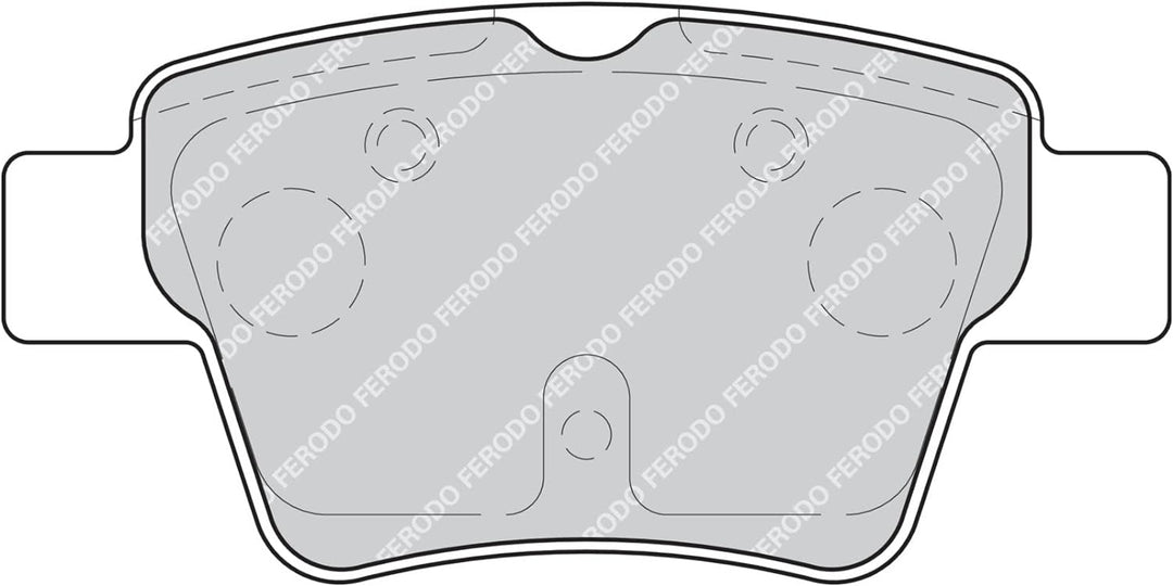 Ferodo FDB1784 Bremsbelagsatz, Scheibenbremse - (4-teilig) - (4 Stück)