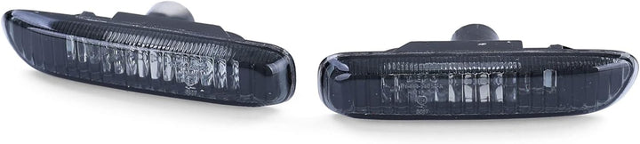 Klarglas Seitenblinker Schwarz Smoke Paar passend für 3er BMW E46 1998-2003