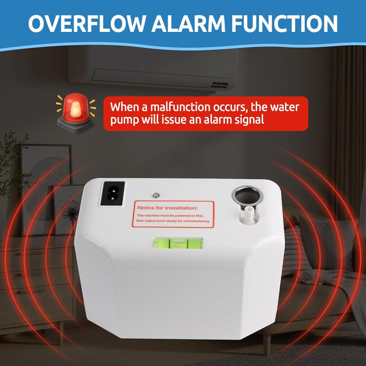 Kondensatpumpe, Kondensatpumpe Heizung 24L/H, Kondenswasserpumpe mit Überlaufalarm, Silent Automatis