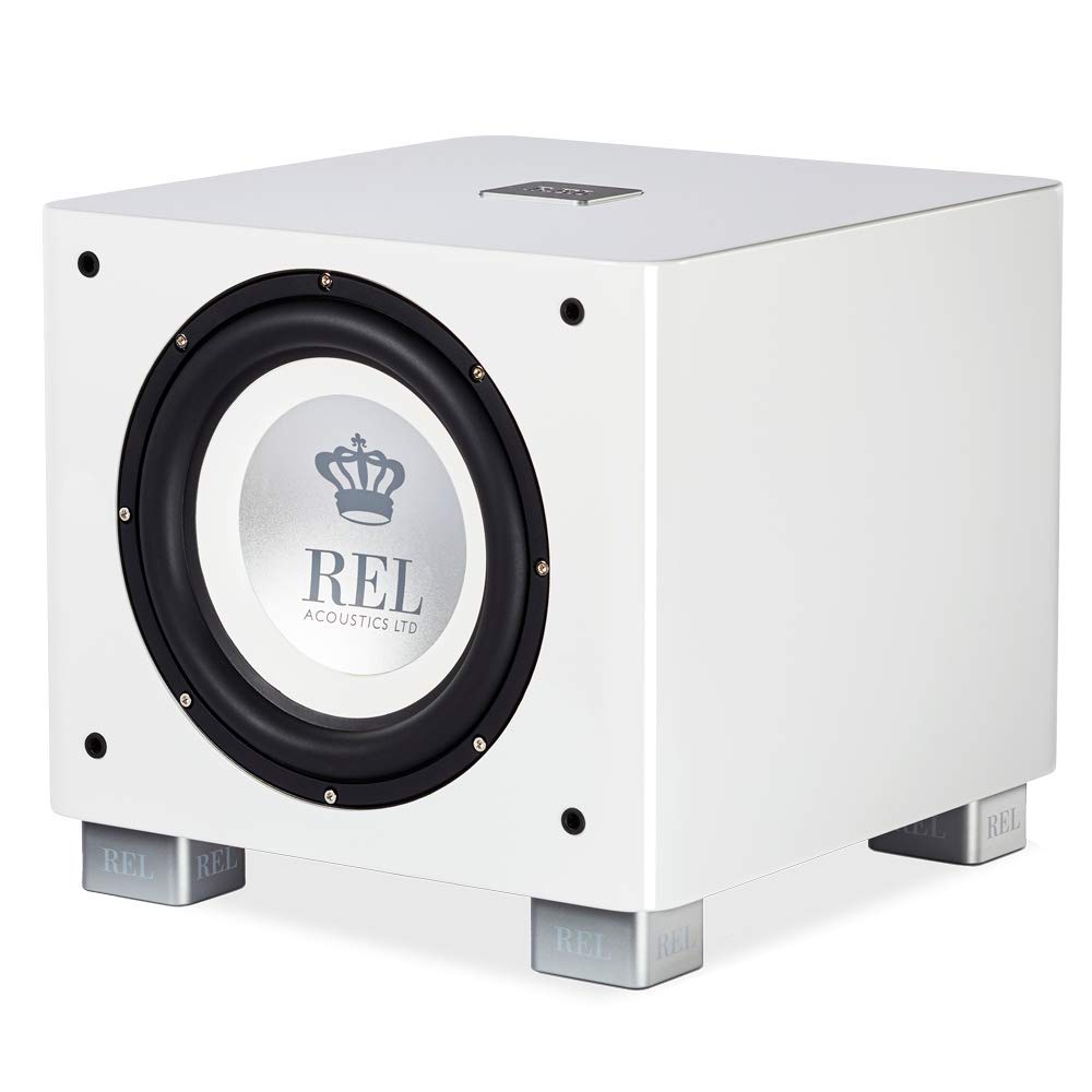 REL T/9x 25,4 cm betriebener Subwoofer – versiegeltes Design mit Class-AB-Verstärker, Cinch-Eingänge