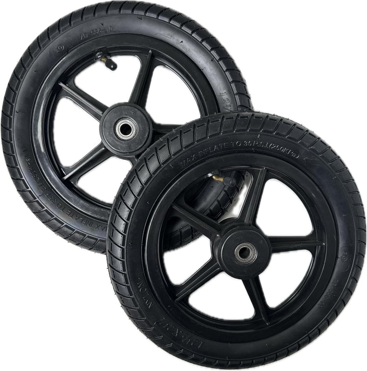 12 Zoll Rollstuhl-Hinterrad, Komplettrad, Ersatzrad, Robuster 12 1/2 x 2 1/4 Zoll Fahrradreifen Viel