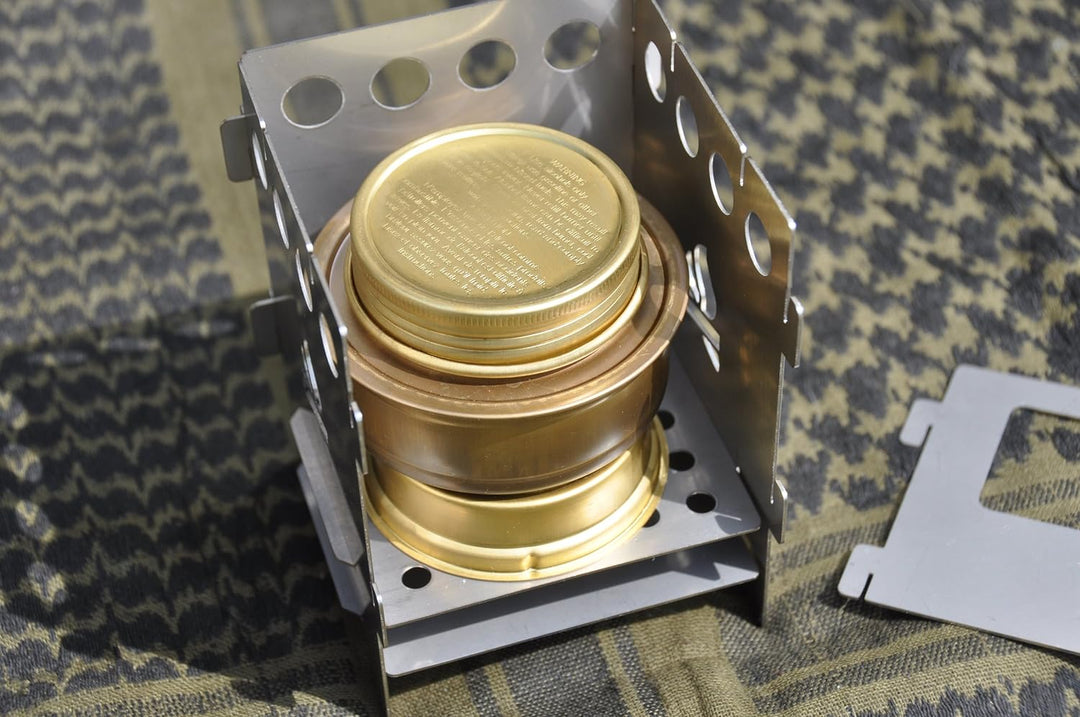 Bushcraft Essentials BUSHBOX Outdoor-Kocher | Hobo-Kocher | Camping | Holz | Gas | Spiritus | Steckb