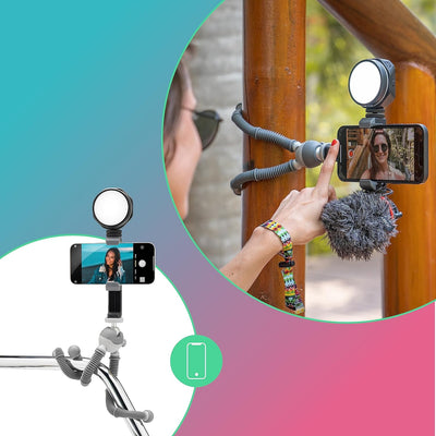 JOBY Beamo Reel Creator Kit Flexibles Stativ mit GripTight 360 Smartphone-Halterung, Wavo Mobile und