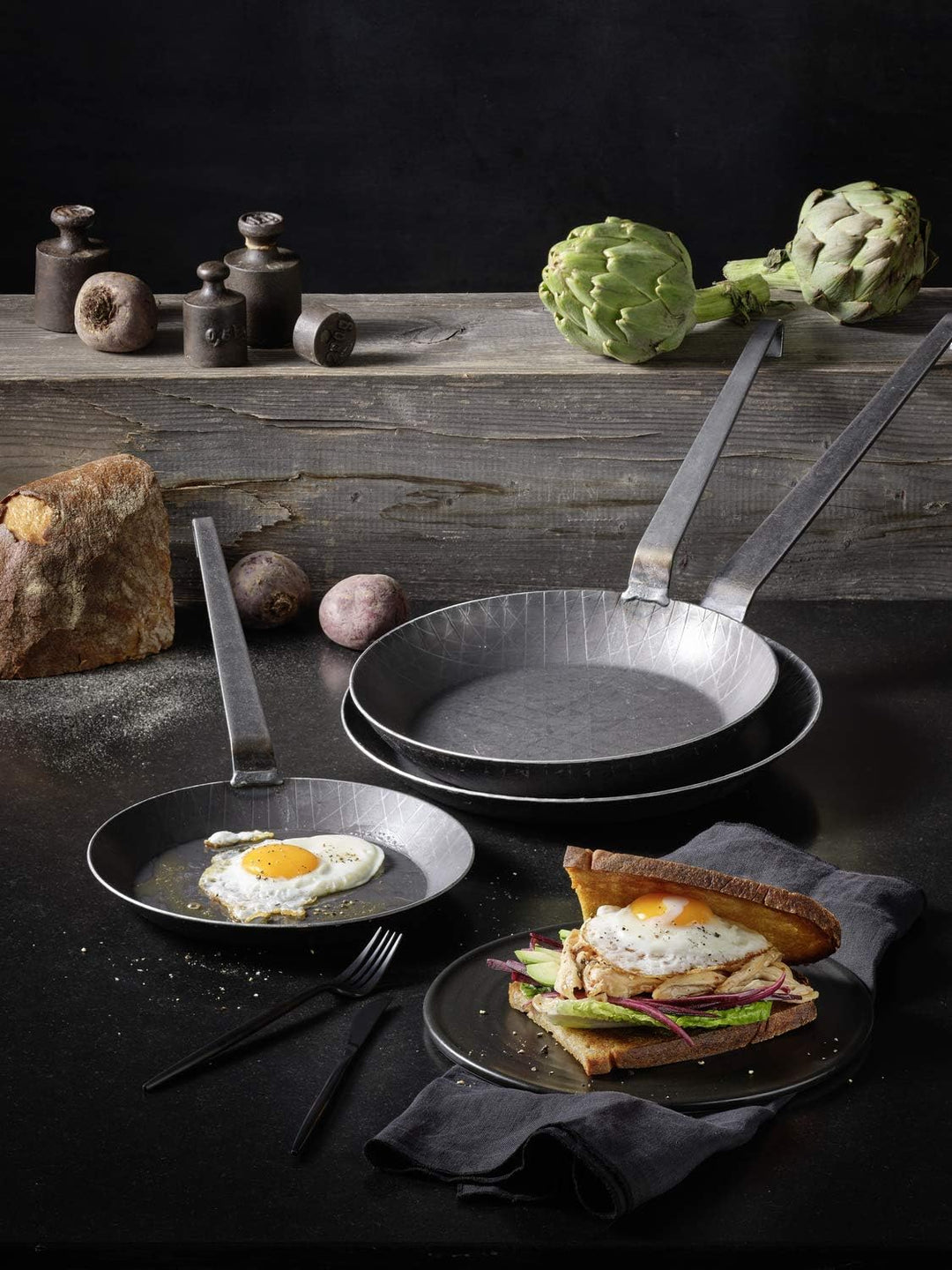 Bratpfanne schmiedeeisern 28cm (95728) 28 cm, 28 cm