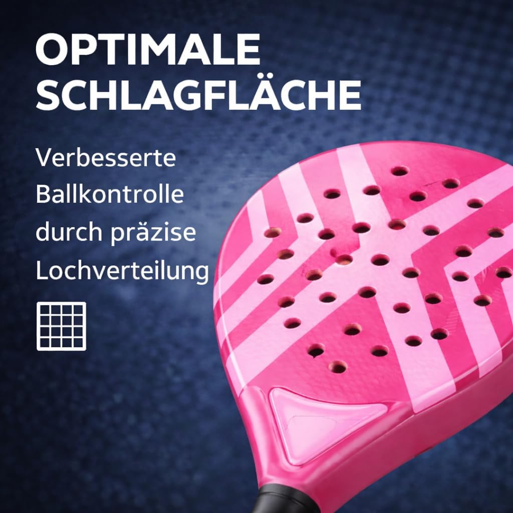 Padelschläger Set für Erwachsene Profi Racket – mit Meshtasche Padel Tennis Schläger für Anfänger un