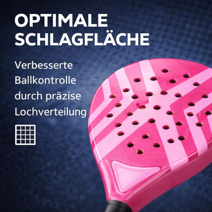 Padelschläger Set für Erwachsene Profi Racket – mit Meshtasche Padel Tennis Schläger für Anfänger un