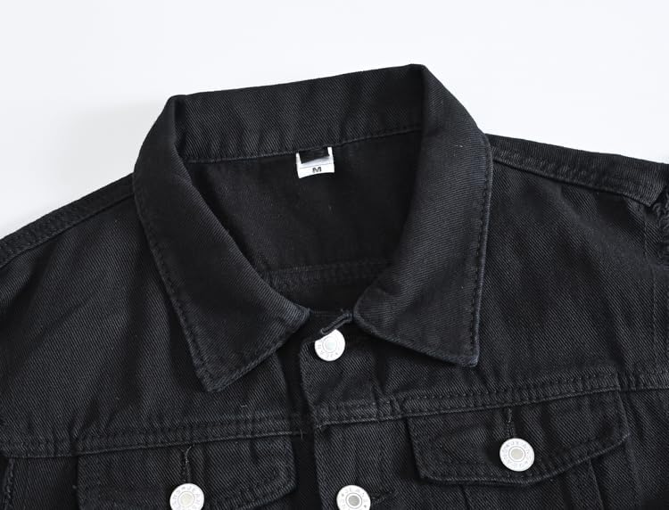 Herren Denim Westen Zerrissen Casual Ärmellos Biker Fashion Jeansweste XS 