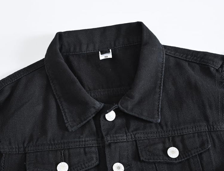 Herren Denim Westen Zerrissen Casual Ärmellos Biker Fashion Jeansweste XS 