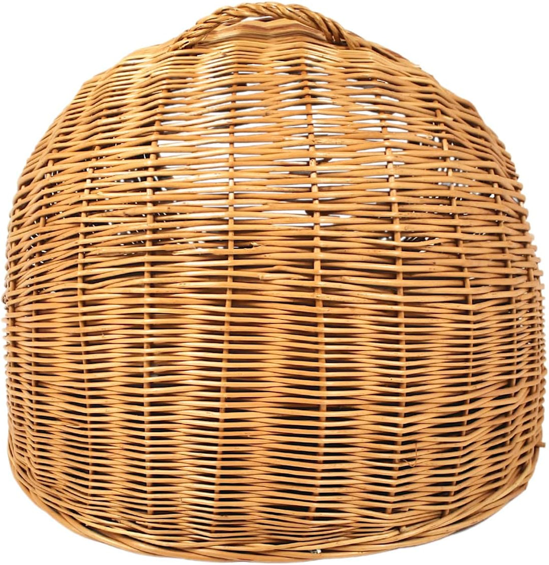 Weidenkorb Korbhöhle mit Gitter und Tragegriff – Abmessungen 50x40x45 cm – Transporthöhle – Natürlic