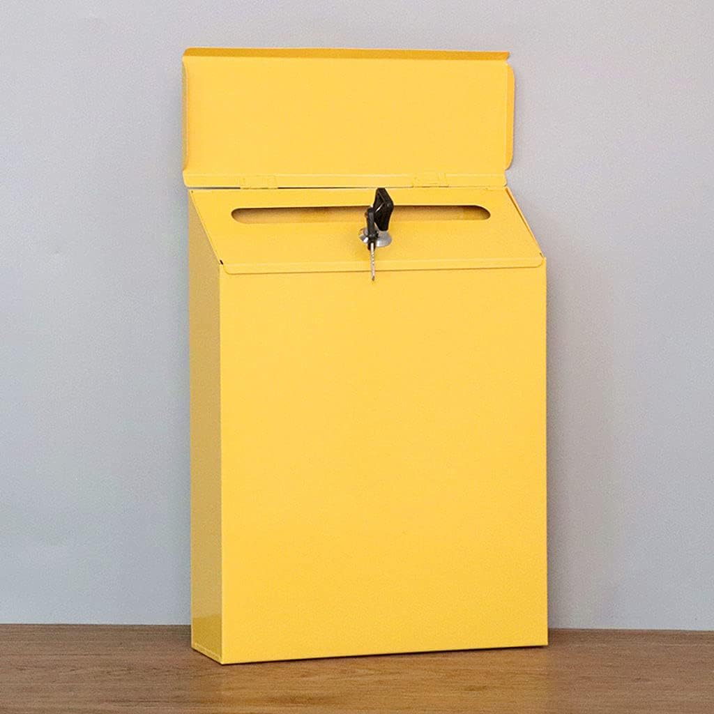 MagiDeal Vertikaler Briefkasten Hängende Sicherheits-Einwurfbox Langlebige Umschläge Zeitungen Siche