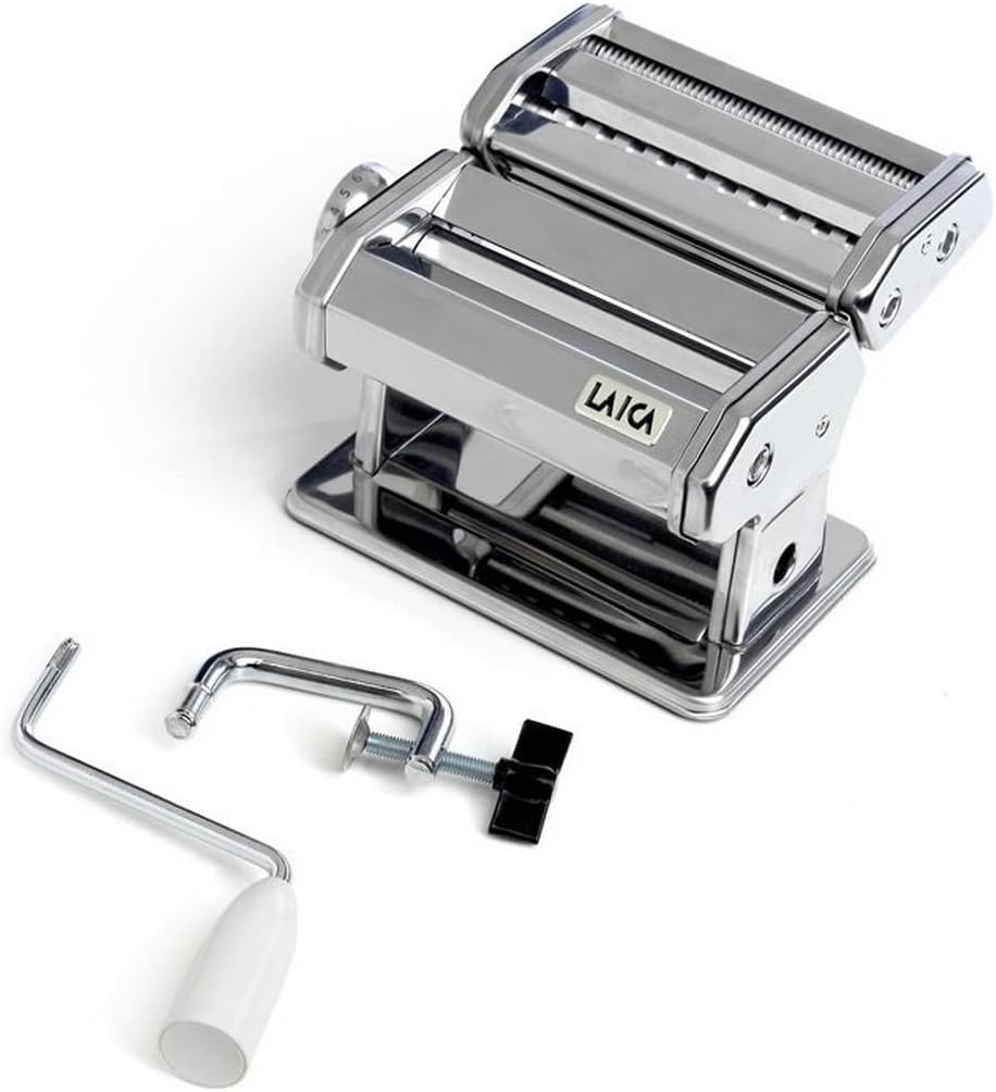 Laica PM2000 Nudelmaschine, Stahl, Silber, 15,3 x 21 x 19,8 cm