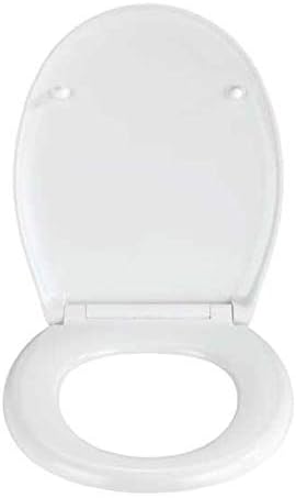 WENKO WC-Sitz Geometry, Toilettensitz mit Absenkautomatik, hygienischer WC-Deckel bis 350 kg belastb