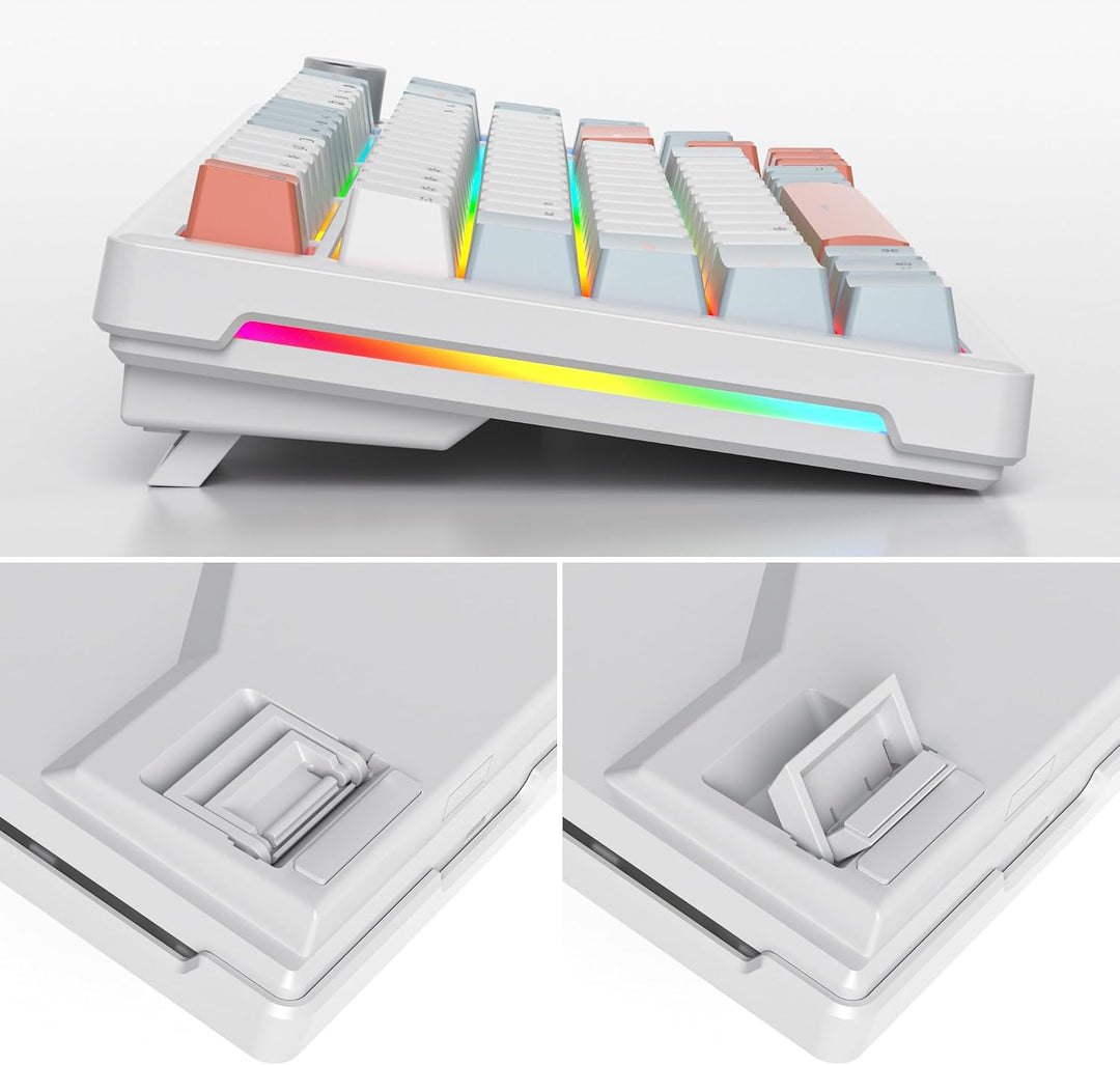 SOLIDEE Verkabelte Mechanische Gaming Tastatur 75 Prozent,hot-swap-fähige Mechanische Tastatur mit G