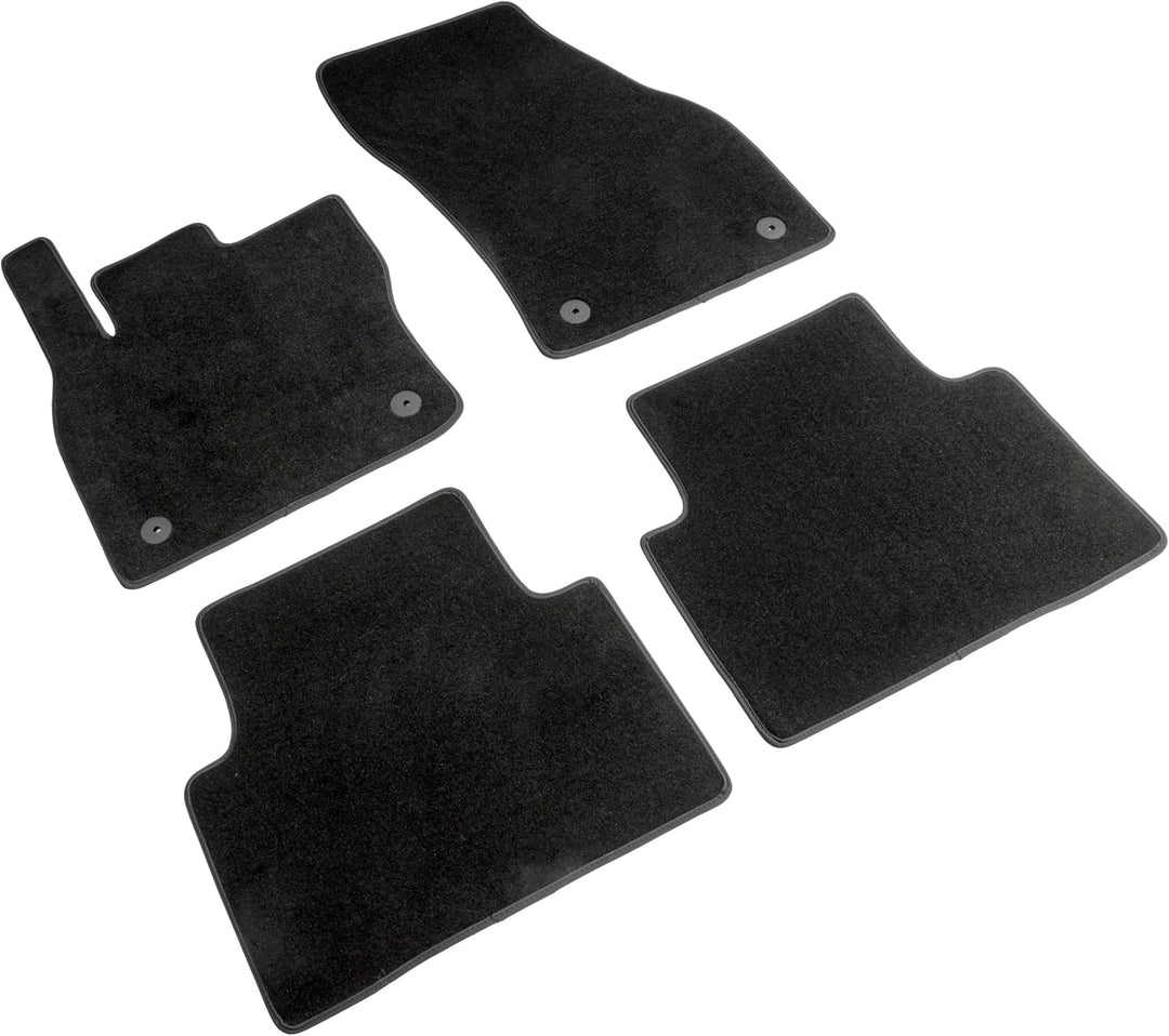 WALSER Premium Auto Teppiche kompatibel mit VW Touran 05/2015-Heute, 5- und 7-Sitzer, 100% passgenau