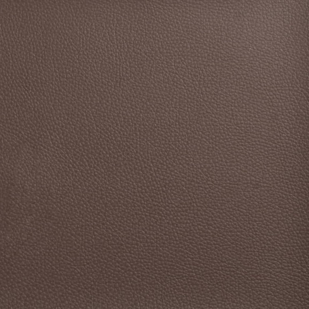 Fusshocker Braun 60x50x41 cm Kunstleder Model349337