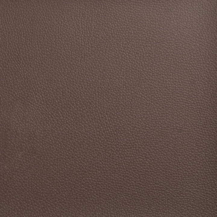 Fusshocker Braun 60x50x41 cm Kunstleder Model349337