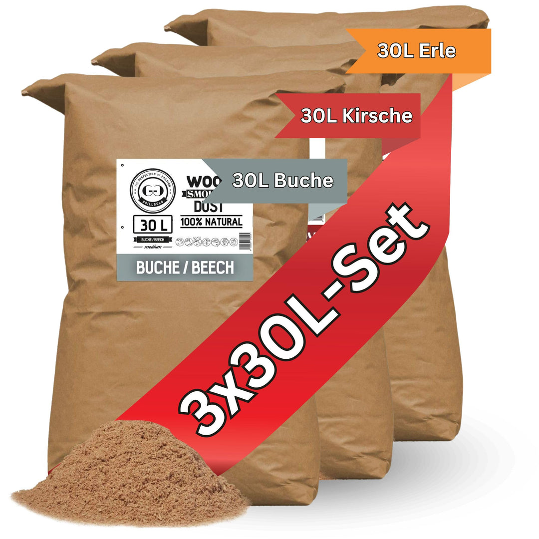 GRILLGOLD Räuchermehl Wood Smoking Dust. Zum räuchen und kalträuchern von Fisch, Fleisch und Gemüse.