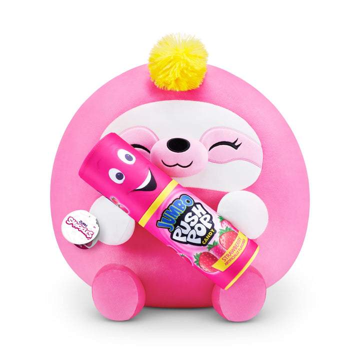 Snackles gross Susie, Faultier (Push Pop) ZURU, 35 cm grossen Plüschtier (Faultier), Faultier