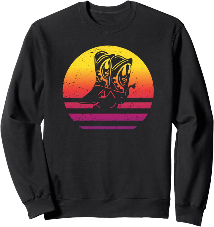Cowboy Stiefel Retro Style Vintage Sweatshirt