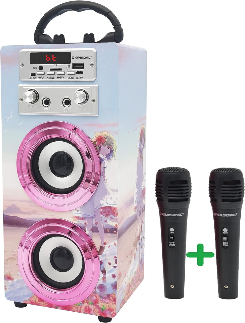 DYNASONIC (3º Generation Modell 2021 Mikrofon Karaoke Spielzeug, ideal für originelle Geschenke für