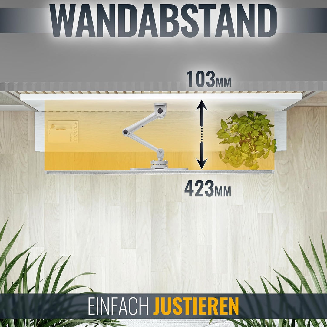 RICOO TÜV geprüfte TV Wandhalterung Fernseher Schwenkbar für 15-37 Zoll, Universal TV Halterung S212