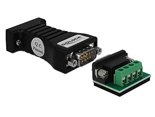 DeLOCK 62919 Kabeladapter RS-232 RS-485, schwarz, Kabeladapter (RS-232, RS-485, Schwarz)
