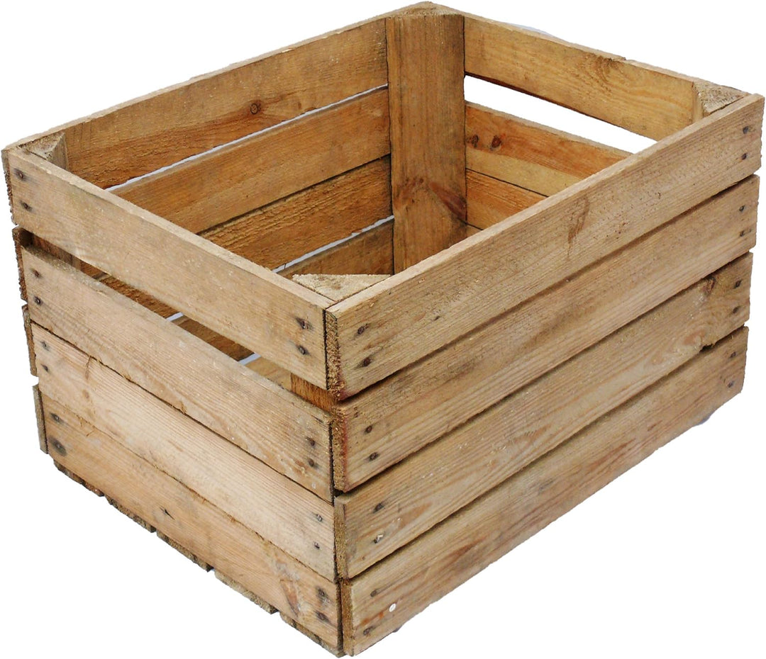 4er set massive Obstkiste Apfelkiste Weinkiste aus dem Alten Land +++ 49 x 42 x 31 cm (GEBRAUCHT NAT