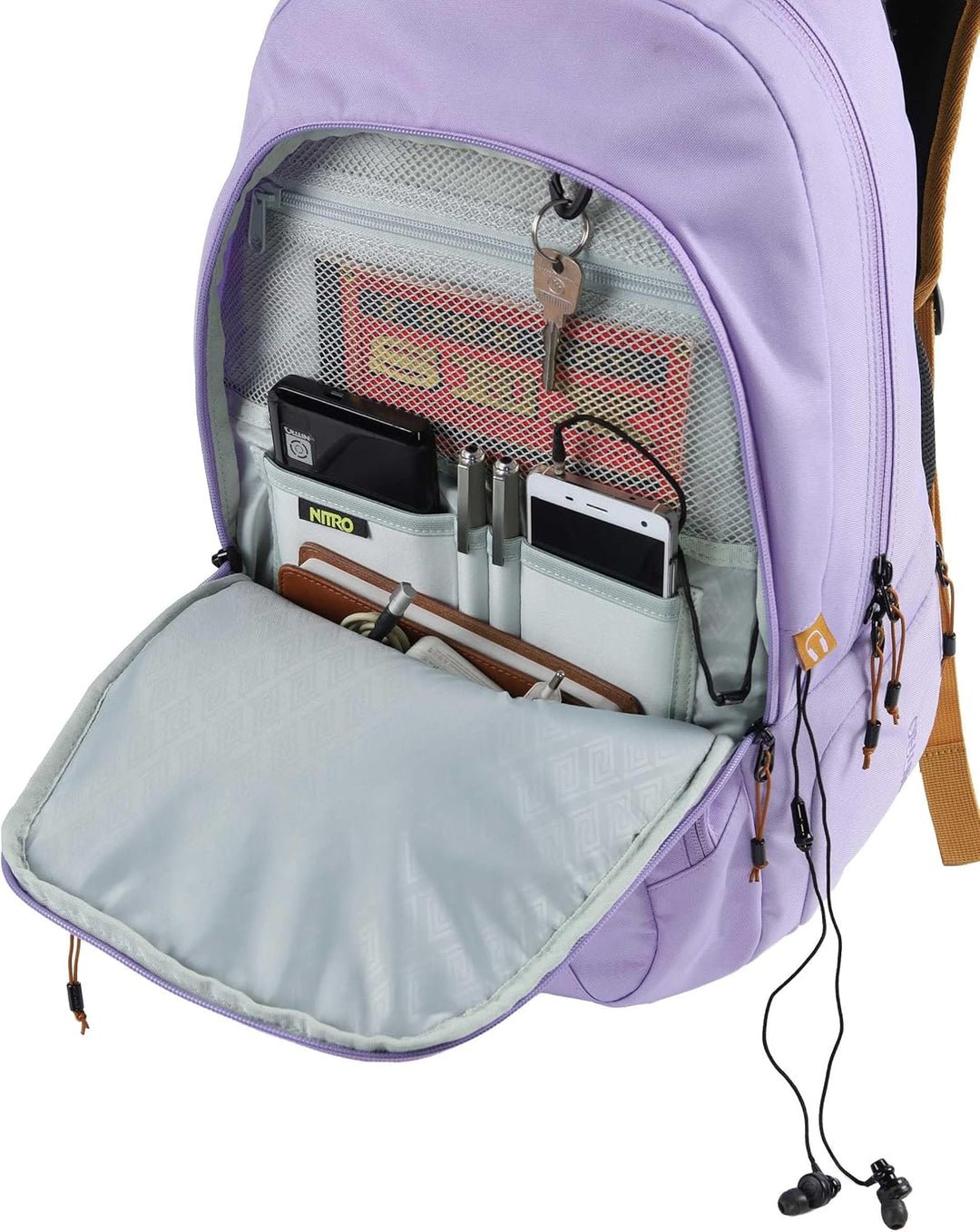 Nitro Snowboards Rucksack Stash, Schultasche, Freizeitrucksack Lavender, Lavender