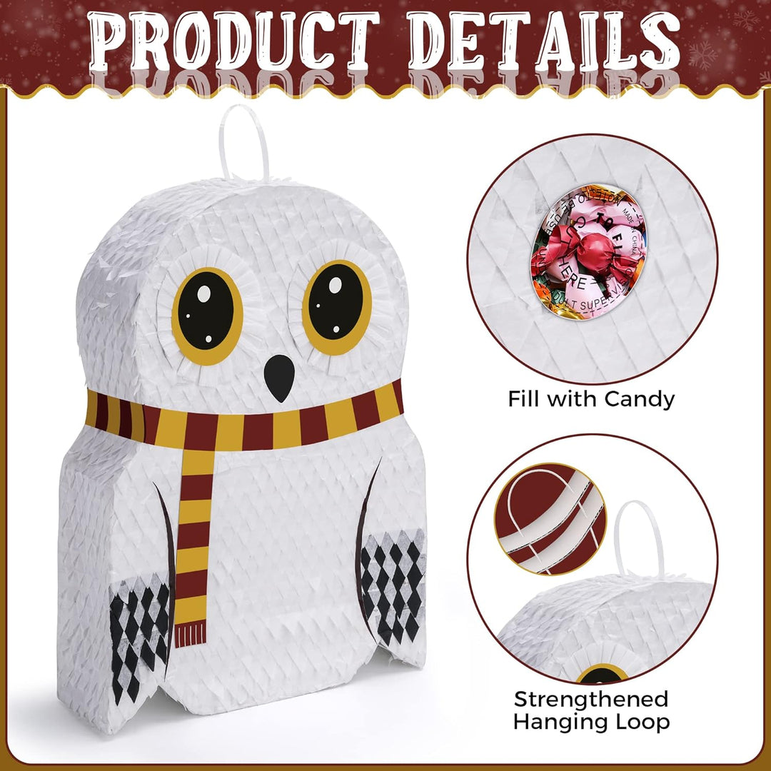 Eulen Pinata Set mit Augenbinde und Fledermaus (44 x 34 x 10 cm), perfekt für Mädchen, Kinder, Gebur