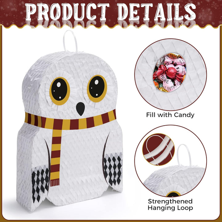 Eulen Pinata Set mit Augenbinde und Fledermaus (44 x 34 x 10 cm), perfekt für Mädchen, Kinder, Gebur