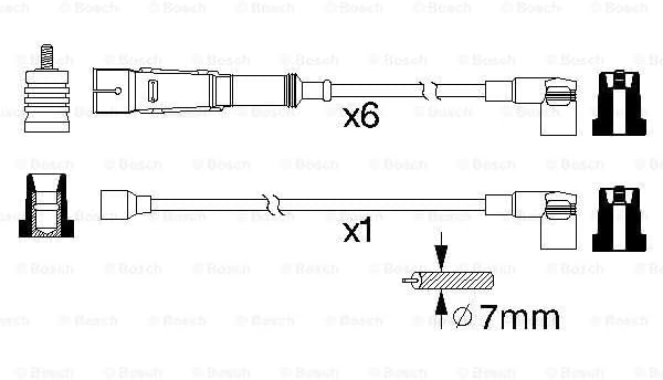 Bosch 0986356336 - Zündleitung - 1 Stück