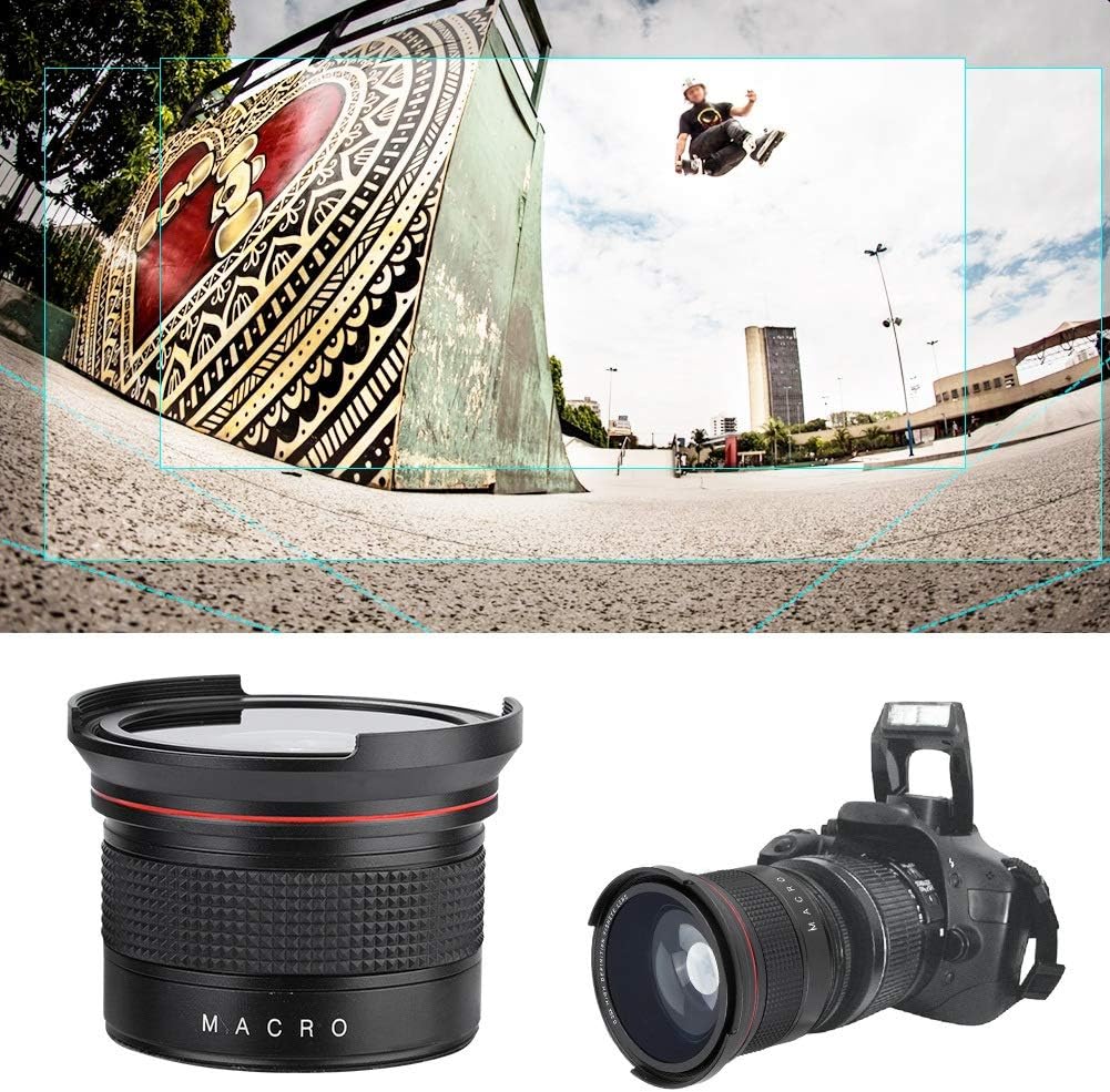 58MM 0,35X Fisheye Objektiv Super Weitwinkelobjektiv für Canon/Nikon/Sony/Minolta/Pansonic/Olympus/P