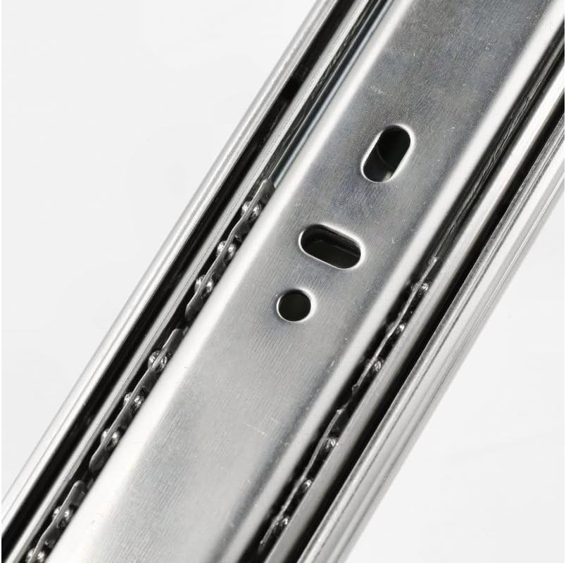 GTV H45 Schubladenschienen - 45.3 x 500 mm-Starken Verzinkt Stahl - Soft-Close Schienensystem - Tele